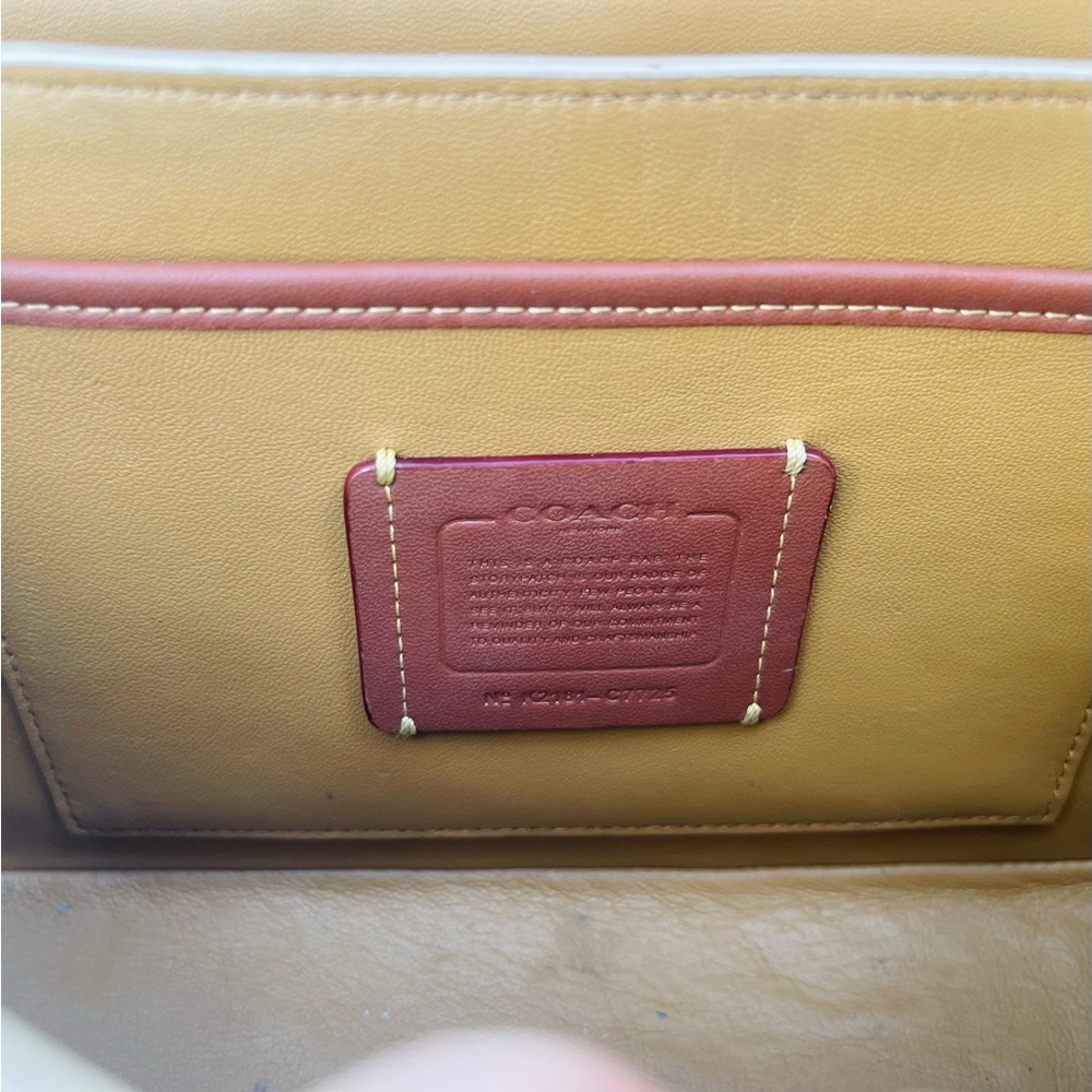 Coach Studio Chalk White Quilted Leather Brass Hardware Shoulder Bag Crossbody - Picture 10 of 15
